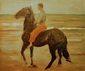 Junger Reiter – Pferdeknecht am Strand